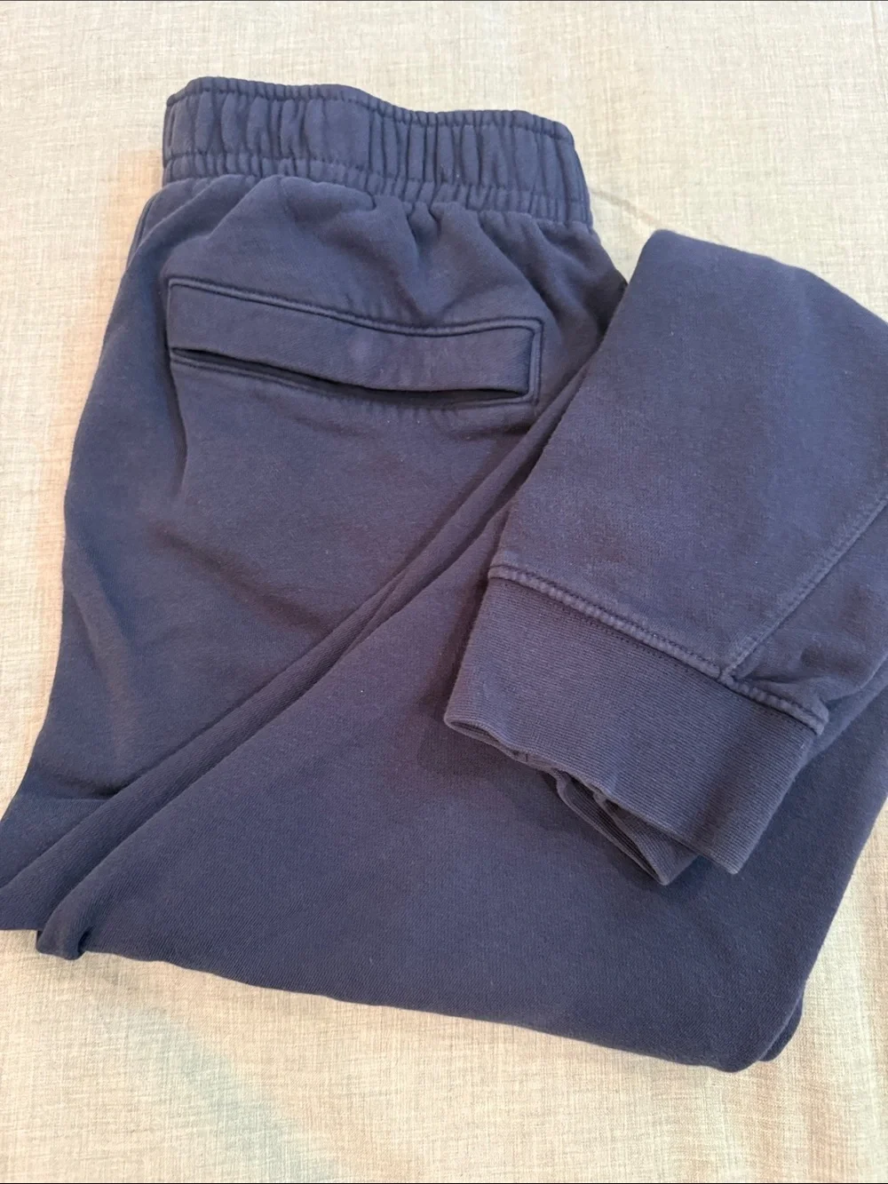 Nike Men’s Maroon and Navy Fleece Joggers with White Logo
